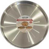 cm Paslanmaz Çelik Fırın Tepsisi Yuvarlak, Baklava ve Börek Için Dayanıklı Set (40 Cm)