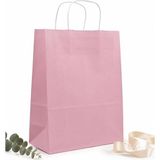 cm Pembe Renk Kağıt Hediye Çantası 2’li Set – Dayanıklı Hediye Paketleme Çantası, Doğum - Standart