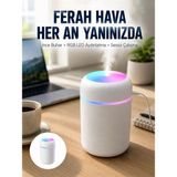 Cm Store Hava Nemlendirici Buhar Makinesi LED Işıklı USB Dekoratif Nemlendirici Yeni Nesil - Çok Renkli - Belirtilmemiş