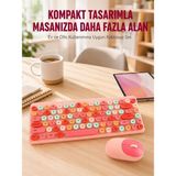 Cm Store Kablosuz Bluetooth Klavye – Çoklu Cihaz Desteği Akıllı Güç Tasarrufu Yeni Nesil - Çok Renkli