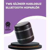 Cm Store Silindir Tasarım Mini Bluetooth Hoparlör 10M Çekim Güçlü Bas ve Mikrofonlu - Belirtilmemiş