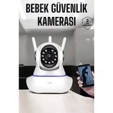 Cm Store Wifi Kamera Ev Kamerası Gece Görüşlü Kablosuz Bebek Izleme Kamerası - Belirtilmemiş