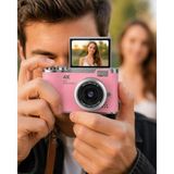 Cm Store Yeni Nesil Dijital Kamera 48 Mp Selfie Vlog Kamera Flip Screen Zoomlu - Çok Renkli