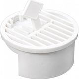 cm Yer Süzgeci Izgarası Plastik Gider Kapağı, Kötü Koku ve Haşere Önleyici, Su Tahliyesini Destekleyen, Banyo, Duş, Balkon, Mutfak ve Islak Zeminler Için Dayanıklı Beyaz Yer Gideri Kapağı