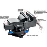 Cmc 100Mm Dönerli Tezgah Mengene