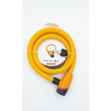 CMC Tools 18x1500 mm Motosiklet ve Bisiklet Kilidi - Yüksek Güvenlikli Kalın Çelik Halat Kilit, 2 Anahtarlı Güçlendirilmiş Silindir - CMC6685 (Mavi)