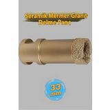 CMC Tools M14 Vakumlu Mermer Granit Seramik Delme Panç 33 mm