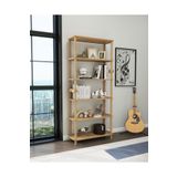 ÇMD ÇAKIR MOBİLYA DEKORASYON Rosa Ahşap Kitaplık :6 Raflı Minimalist Mdf Ve Ahşap Tasarım 174cm X 80cm X 30cm Derinlikte Kitaplık