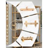Cmd Wood Kitap Tutucu 1 Adet ; Çmd Tasarım Kitaplık , Salvia , Rosa , - Meşe