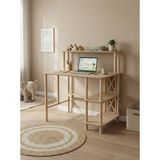 Cmd Wood Vena Çalışma Masası Mdf ve Ahşap Ayak 3 Raflı - Çalışma Masası-Ders Masası -Ofis Masası - 100cm