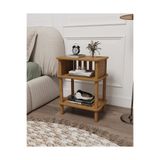 CMDWOOD Linde Ceviz Komodin Minimalist MDF lam ve Ahşap ayaklı Tasarım ; Yatak odası - Oturma odası - Ofis