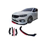 CMG TUNİNG Fiat Egea Uyumlu Ön Lip 4 Parça Tampon Eki Fiat Egea Karlık Model Lip