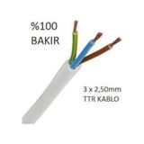 Cmk 3x2,5 cm TTR Tam Bakır Kablo