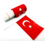 Cmk Büyük Boy Çıtalı Türk Bayrağı 10 Adet