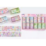 Cmk Happy Time Dekoratif Washi Bant 7,2 cm x 1,8 M, 1 Adet, Pastel Renkli Sevimli Desenli