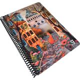 Cmk Istanbul Notes Spiralli Defter, Dekoratif Istanbul Tasarımlı, 17X24CM, 80 Yaprak, Kareli, Sert Kapak - Model-2