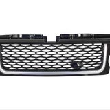 Cmk Land Rover RR Sport 2005-2009 İçin Uyumlu Gri Şeritli Siyah Panjur