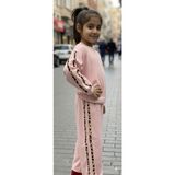Cmk Leopar Çizgili Ikili Kız Çocuk Takımı - 11 - 12 Yaş - Pembe - Açık Pembe