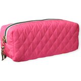 Cmk Neon Kapitone Lüks Kalem Çantası - Neon - Pembe