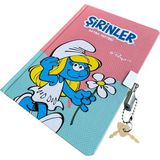 Cmk Şirinler Kilitli Hatıra Defteri, 14X20 Cm, 96 Yaprak, Renkli Kapak - Pembe