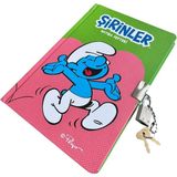 Cmk Şirinler Kilitli Hatıra Defteri, 14X20 Cm, 96 Yaprak, Renkli Kapak - Yeşil
