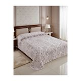 cmn home Çift Kişilik Baskılı Battaniye - 4 KG Kalın Kışlık - 200x240 cm vizon