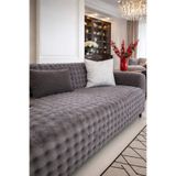 cmn home Peluş Koltuk Örtüsü 175x215 cm bubble antrasit – Kaymaz Kanepe Örtüsü, Çekyat Örtüsü