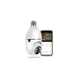 Cmr-19 Wifi 360 Panoramik Ampul Kamera Gece Gorus Ses Akilli Hareket Algilayici Guvenlik Kamerasi