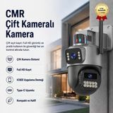Cmr Çift Kameralı Mini Kamera | Full Hd Çift Açı Kayıt | Type-C Uyumlu Kompakt Vlog & Güvenlik Kamerası