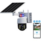 CMR46 Güneş Panelli Sim Kart Ile Çalışan 4g+ Wi-Fi 5mp Outdoor Dış Mekan Güvenlik Kamerası - Beyaz
