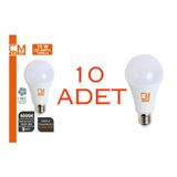 Cmsolar 15W E27 Duy 4000K Gün Işığı Led Ev Ampulü 10'Lu Paket