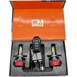 Cmsolar Flash White Seri H4 Led Far Ampulü Çakarlı Kumandalı 50-75-100W 15.000 Lümen 6500K Beyaz Işık