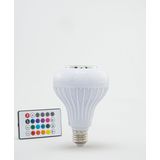 CMSOLAR RGB+W LED Ampul, 9W Renk Değiştirme Özellikli, E27 Duylu, Bluetooth Hoparlörlü, Uzaktan Kumandalı Dekoratif Aydınlatma Ampulü, Tek Paket, Çok Renkli LED Işık