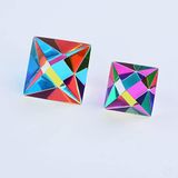 CMY Cubes® - THE AETHER (30 mm) - CMY Sekizedron (CYAN MAGENTA SARI Küpleri) - Optik Çok Yüzlü - Cam Göbeği, Macenta, Sarı - Sökücü Renk Karıştırma, Elmas Cilalı, Bilimsel ve Eğitici Oyuncaklar, Muhteşem Fizik Oyuncakları