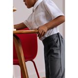 CMZ Collection Çocuk Esnek Belli Ilkokul Ortaokul Kaliteli Okul Pantolonu - 0-Gri - 10 Yaş