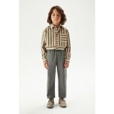 CMZ Collection Çocuk Eşofman Belli Günlük Spor Model Okul Pantolonu - 5 Yaş - 0-Gri