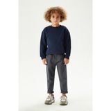 CMZ Collection Çocuk Eşofman Belli Günlük Spor Model Okul Pantolonu - 8 Yaş - Füme