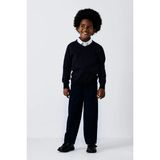 CMZ Collection Çocuk Eşofman Belli Rahat Kalıp Kumaş Okul Pantolonu - 0-Lacivert - 10 Yaş
