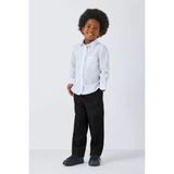 CMZ Collection Çocuk Eşofman Belli Rahat Kalıp Kumaş Okul Pantolonu - Füme - 10 Yaş