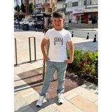 CMZ Collection Çocuk Kargo Cepli Eşofman Belli Okul Pantolonu - 13 Yaş - 04G-Mavi