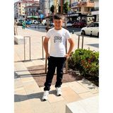 CMZ Collection Çocuk Likralı Esnek Eşofman Belli Okul Pantolonu - 7 Yaş - 0-Lacivert