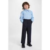 CMZ Collection Çocuk Likralı Eşofman Belli Baskısız Kolej Okul Pantolonu - 0-Lacivert - 6 Yaş