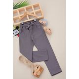 CMZ Collection Çocuk Likrasız Ortaokul Ilkokul Kaliteli Kumaş Okul Pantolonu - 9 Yaş - Gri