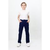 CMZ Collection Çocuk Ribana Bel Esnek Likralı Rahat Okul Pantolonu - 14 Yaş - 00 Lacivert