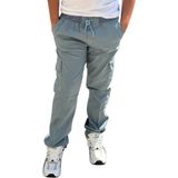 CMZ Collection Çocuk Ribana Bel Ortaokul Ilkokul Mevsimlik Okul Pantolonu - Mavi - 6 Yaş