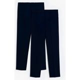 Cmz Collection Rahat Esnek Dokuma Kumaş Eşofman Belli Yüksek Bel Trend Çocuk Okul Pantolon u - 10 Yaş - 0-Lacivert
