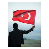 Cn Promosyon Türkiye Cumhuriyeti Bayrağı 100X150Cm Metre -Raşel Kumaş -Büyük Bayrak
