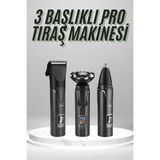 Cndr Dijital Göstergeli 3 Başlıklı Tıraş Makinesi Islak Kuru Lazer Öncesi Günlük