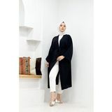 CNG MODA Büyük Beden Kuşaklı Aerobin Geniş Kollu Oversize Uzun Kimono