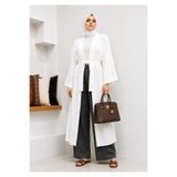 CNG MODA Tesettür Büyük Beden Aerobin Kuşaklı Uzun Kimono